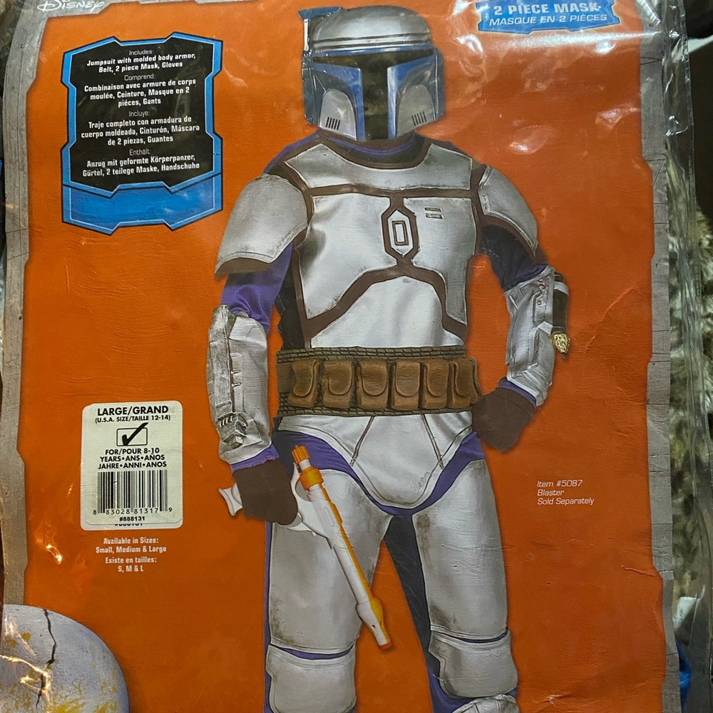 Child 12-14 Star Wars Jango Fett worn once great condition!!